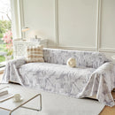 Plush Faux Fur Warm Sofa Cover with Waves Jacquard Textured Throw Blankets for Couch by Slipcover KAS™