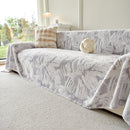 Plush Faux Fur Warm Sofa Cover with Waves Jacquard Textured Throw Blankets for Couch by Slipcover KAS™