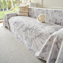 Plush Faux Fur Warm Sofa Cover with Waves Jacquard Textured Throw Blankets for Couch by Slipcover KAS™