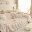 Thick Plush Faux Fur Couch Cover Blanket Warm Fuzzy Blanket Couch Protector for Winter