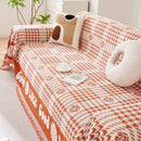 Chenille Houndstooth Sofa Throw Cover, Scratch Proof Cozy Throw Blankets for Couch by Slipcover KAS™