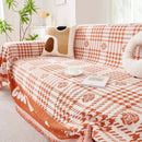 Chenille Houndstooth Sofa Throw Cover, Scratch Proof Cozy Throw Blankets for Couch by Slipcover KAS™