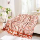 Chenille Houndstooth Sofa Throw Cover, Scratch Proof Cozy Throw Blankets for Couch by Slipcover KAS™