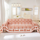 Chenille Houndstooth Sofa Throw Cover, Scratch Proof Cozy Throw Blankets for Couch by Slipcover KAS™