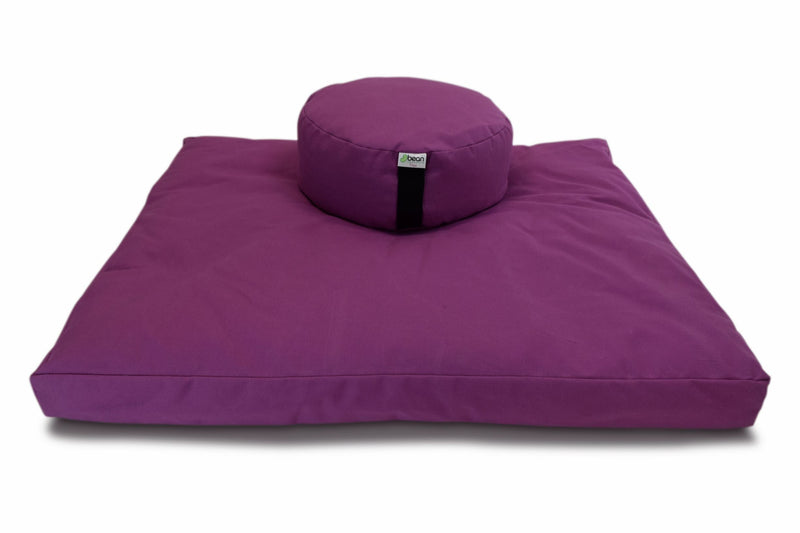 Meditation Cushion Set Zafu and Zabuton - Cotton ..Made in USA