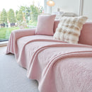 Thick Sherpa Fleece Sofa Protector Cover Stylish Durable Slipcovers for Couches and Chairs