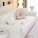 Sofa Cover for Leather & Fabric Couches, 3D Leaf Embossed Quilted Furniture Covers