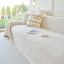 Thick Sherpa Fleece Sofa Protector Cover Stylish Durable Slipcovers for Couches and Chairs