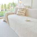 Thick Sherpa Fleece Sofa Protector Cover Stylish Durable Slipcovers for Couches and Chairs