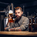 The Wine Savant SINGLE Set, Dumbbell Beer & Whiskey Glasses