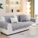 Sofa Cover for Leather & Fabric Couches, 3D Leaf Embossed Quilted Furniture Covers