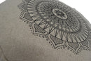Zafu Meditation Cushion - Hemp Mandala Design