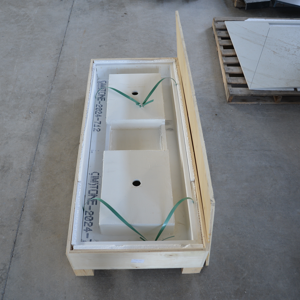 White Quartz Double Undermount Kitchen Sink - Custom Crafted, photo 14 of 15