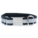 5/8″ Reflective Jingle Free Tag Dog Collar