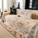 Large Floral Sofa Cover Throw Blanket, Plush Jacquard Non-Shedding Couch Cover for Pets