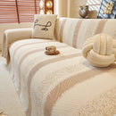 Modern Striped Sofa Throw Blanket, Lightweight Couch Cover for Summer Seating by Slipcover KAS™