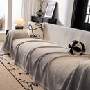 Modern Textured Sofa Cover Blanket, Tightly Woven Pet Sofa Throw for Sectional Couches