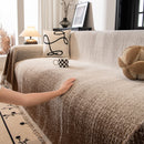 Modern Textured Sofa Cover Blanket, Tightly Woven Pet Sofa Throw for Sectional Couches