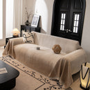 Modern Textured Sofa Cover Blanket, Tightly Woven Pet Sofa Throw for Sectional Couches
