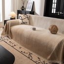Modern Textured Sofa Cover Blanket, Tightly Woven Pet Sofa Throw for Sectional Couches