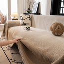 Modern Textured Sofa Cover Blanket, Tightly Woven Pet Sofa Throw for Sectional Couches