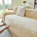 Faux Fur Smooth Plush Comfy Couch Covers, Soft Thicked Durable Blankets and Throws for Sofas