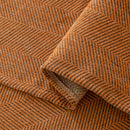 Boho Herringbone Sofa Throw Blanket with Pom Pom Tassels Stylish Furniture Slipcover