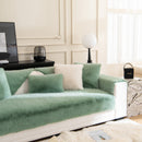 Faux Mink Velvet Luxury Fluffy Sofa Cushion, Winter Warm Thick Plush Non-slip Sofa Covers