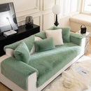 Faux Mink Velvet Luxury Fluffy Sofa Cushion, Winter Warm Thick Plush Non-slip Sofa Covers