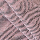 Boho Herringbone Sofa Throw Blanket with Pom Pom Tassels Stylish Furniture Slipcover