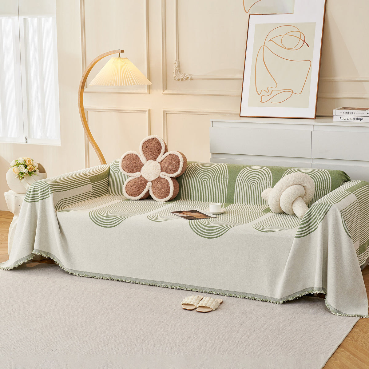 Chenille Boho Geometric Sofa Throw Cover Luxury Throws for Sofas Cat Proof Slipcovers Couch Covers, photo 15 of 44