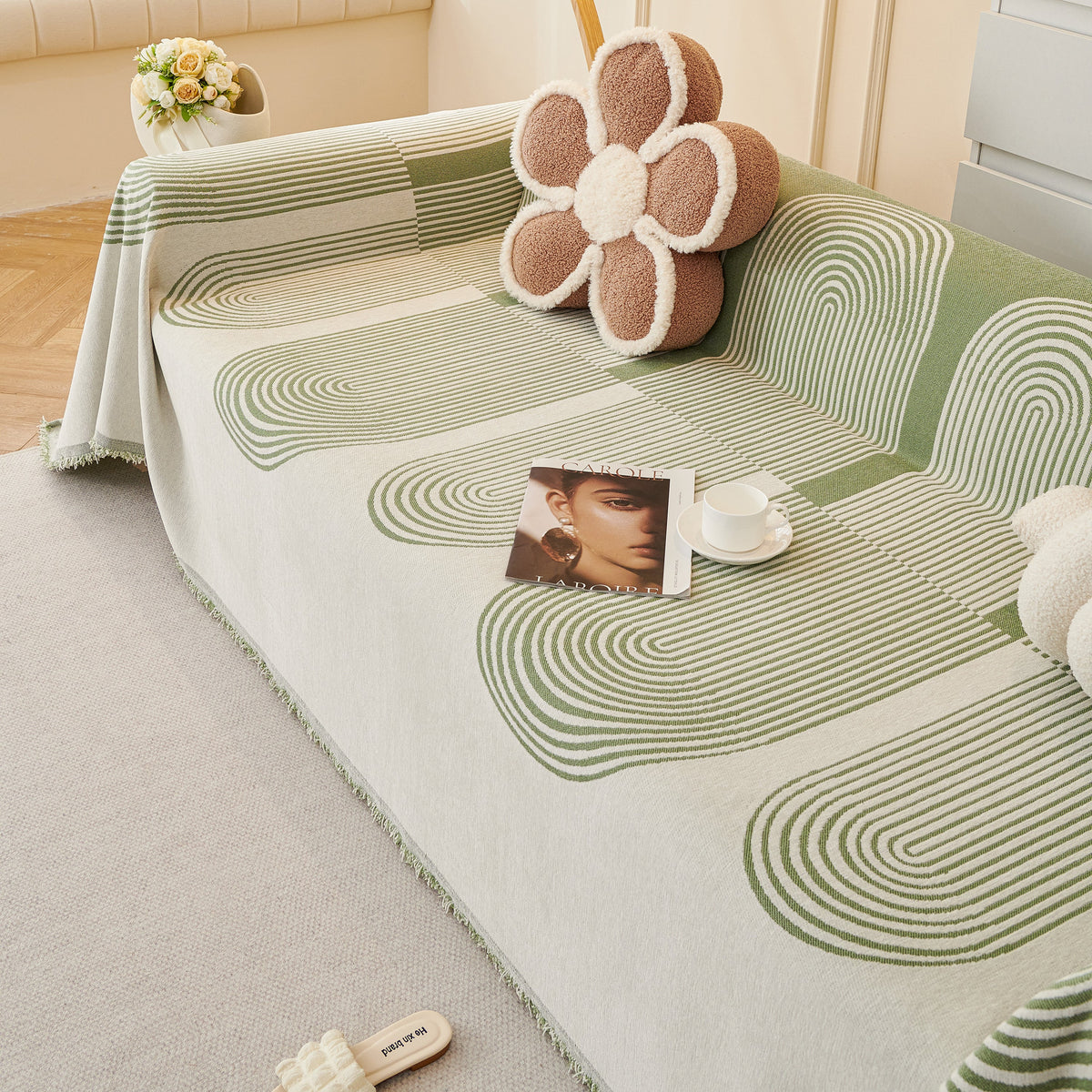 Chenille Boho Geometric Sofa Throw Cover Luxury Throws for Sofas Cat Proof Slipcovers Couch Covers, photo 27 of 44
