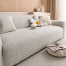 Stretch Textured Vertical Stripe Couch Slipcover, Soft Jacquard Elastic Sofa Cover