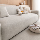 Stretch Textured Vertical Stripe Couch Slipcover, Soft Jacquard Elastic Sofa Cover