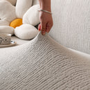 Stretch Textured Vertical Stripe Couch Slipcover, Soft Jacquard Elastic Sofa Cover
