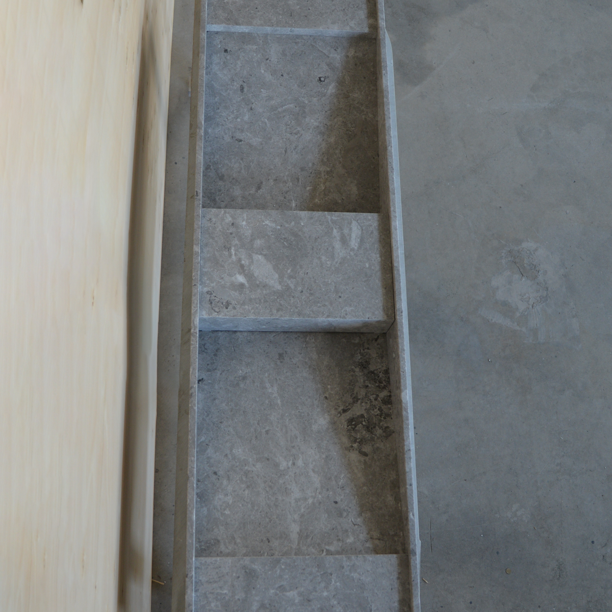 Tundra Grey Marble Handcrafted Bathroom Sink - One of a Kind Artisan Centerpiece, photo 5 of 10