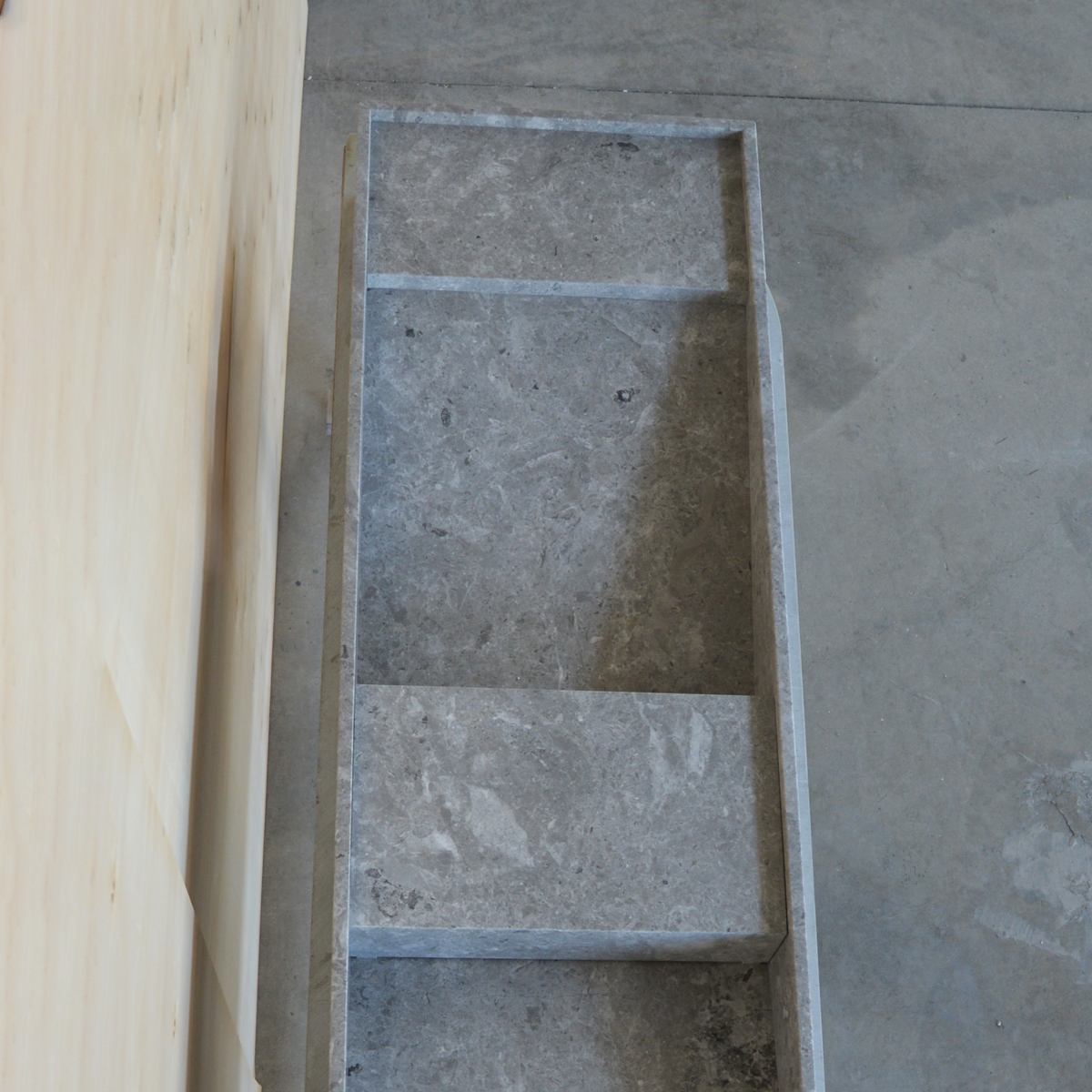 Tundra Grey Marble Handcrafted Bathroom Sink - One of a Kind Artisan Centerpiece, photo 7 of 10