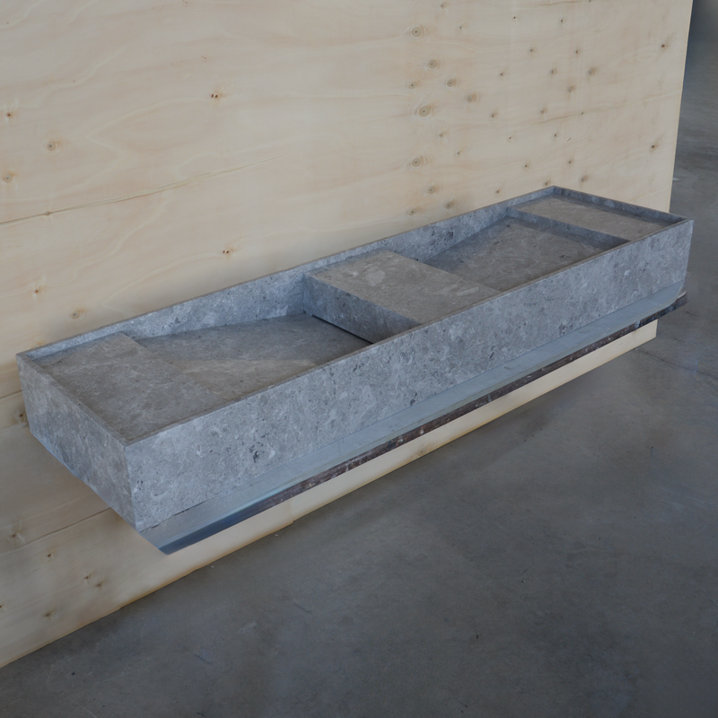 Tundra Grey Marble Handcrafted Bathroom Sink - One of a Kind Artisan Centerpiece, photo 10 of 10