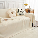 Teddy Throw Blanket and Stylish Slipcover for Couch, Waterproof Sofa Cover for Pets