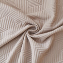 Cooling Scratch Proof Large Sofa Throw Cover, Geometric Texture Couch Protector