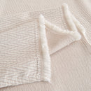 Waterproof Scratch Proof Herringbone Large Throw Blanket for Couch, Chenille Couch Cushion Covers for Pets