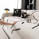Modern Abstract Couch Cover Blanket, Decor Furniture Protector for Sectional Sofa
