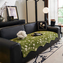 Floral Chenille Couch Cover, Non-Slip Sofa Slipcover Protector for Furniture
