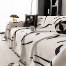 Modern Abstract Couch Cover Blanket, Decor Furniture Protector for Sectional Sofa