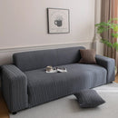 Plush Fleece Sofa Slipcover with 3D Wheat Pattern, Cozy High-Stretch Couch Cover by Slipcover KAS™