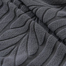 Plush Fleece Sofa Slipcover with 3D Wheat Pattern, Cozy High-Stretch Couch Cover by Slipcover KAS™