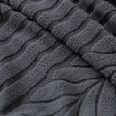 Plush Fleece Sofa Slipcover with 3D Wheat Pattern, Cozy High-Stretch Couch Cover by Slipcover KAS™