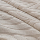 Plush Fleece Sofa Slipcover with 3D Wheat Pattern, Cozy High-Stretch Couch Cover by Slipcover KAS™