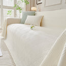 Cooling Scratch Proof Large Sofa Throw Cover, Geometric Texture Couch Protector