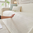 Cooling Scratch Proof Large Sofa Throw Cover, Geometric Texture Couch Protector